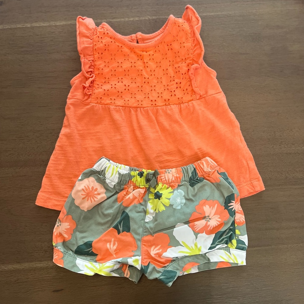 JUST ONE YOU MADE BY CARTER’S 2 PIECE SHORT OUTFIT